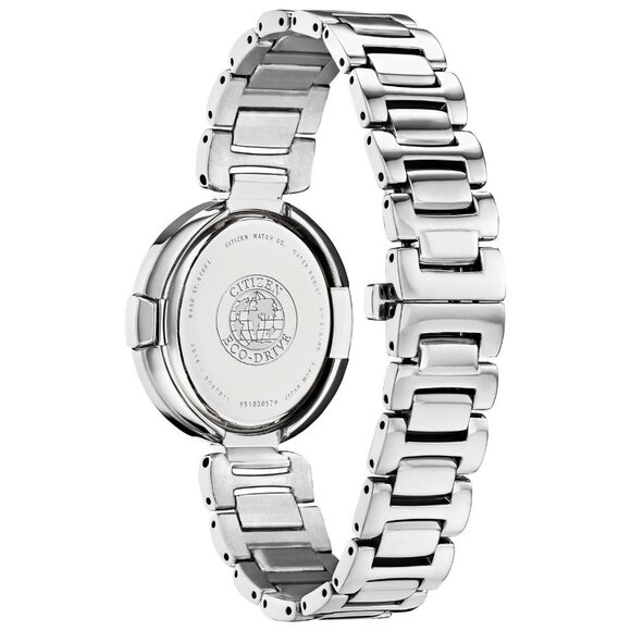 Citizen Eco-Drive Women's Diamond Accent Silver-Tone Watch - Picture 3 of 5